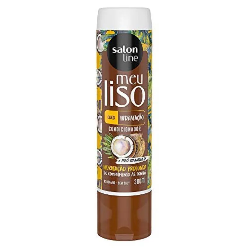 SALON LINE CONDICIONADOR MEU LISO COCO HIDRATAçãO 300ML