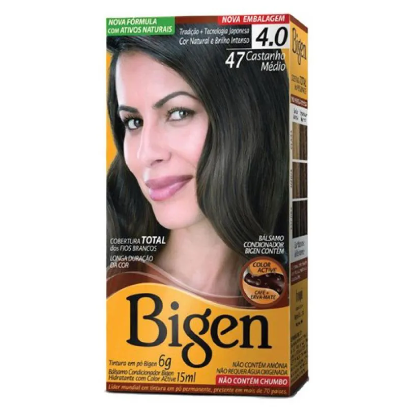 TINTURA BIGEN 47 CASTANHO MéDIO