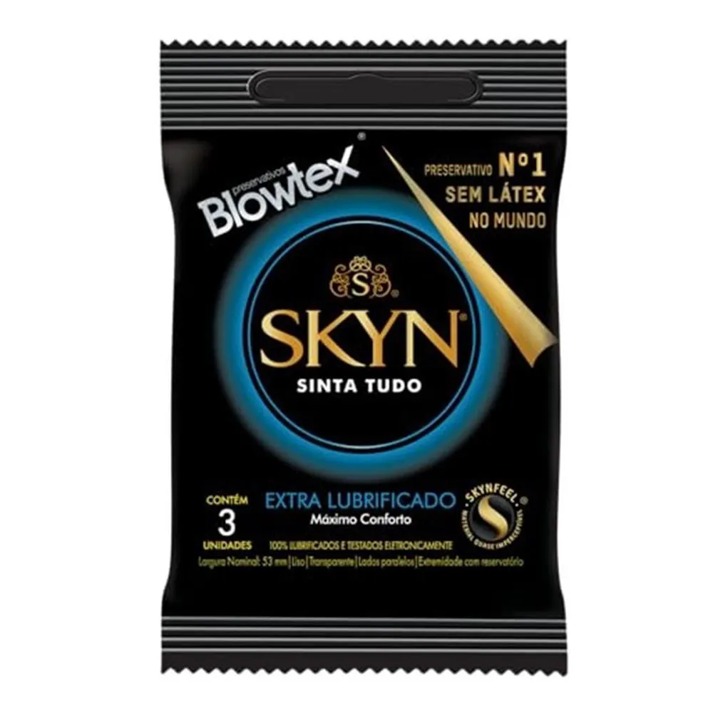 PRESERVATIVO BLOWTEX SKYN EXTRA LUBRIFICADO 3UN