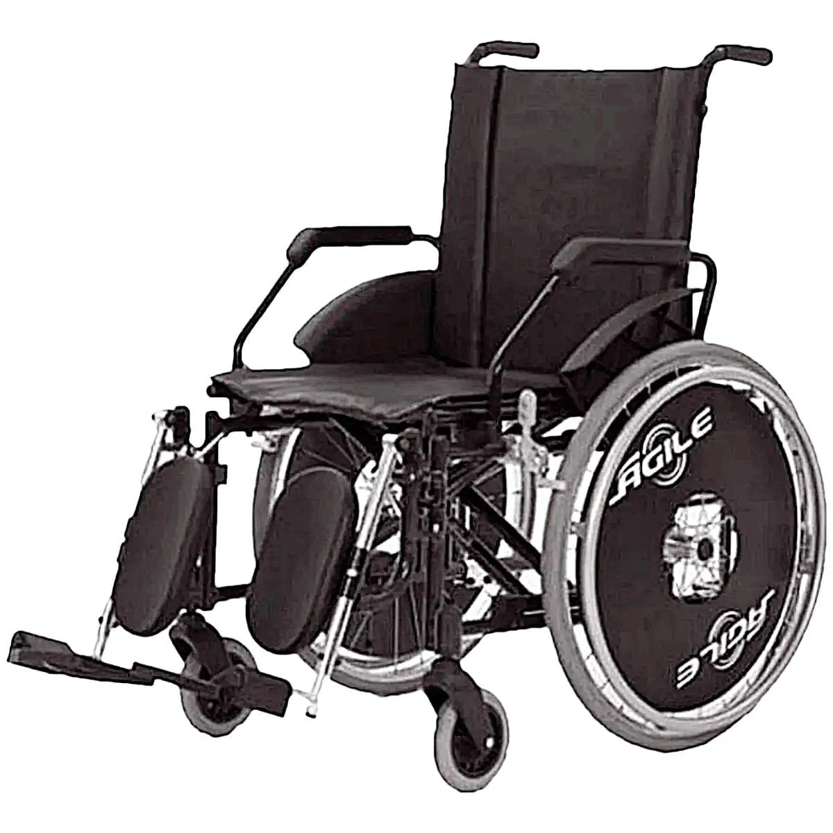 CADEIRA RODAS AGILE FAT JAGUARIBE COM ELEVAçãO PERNAS 50CM