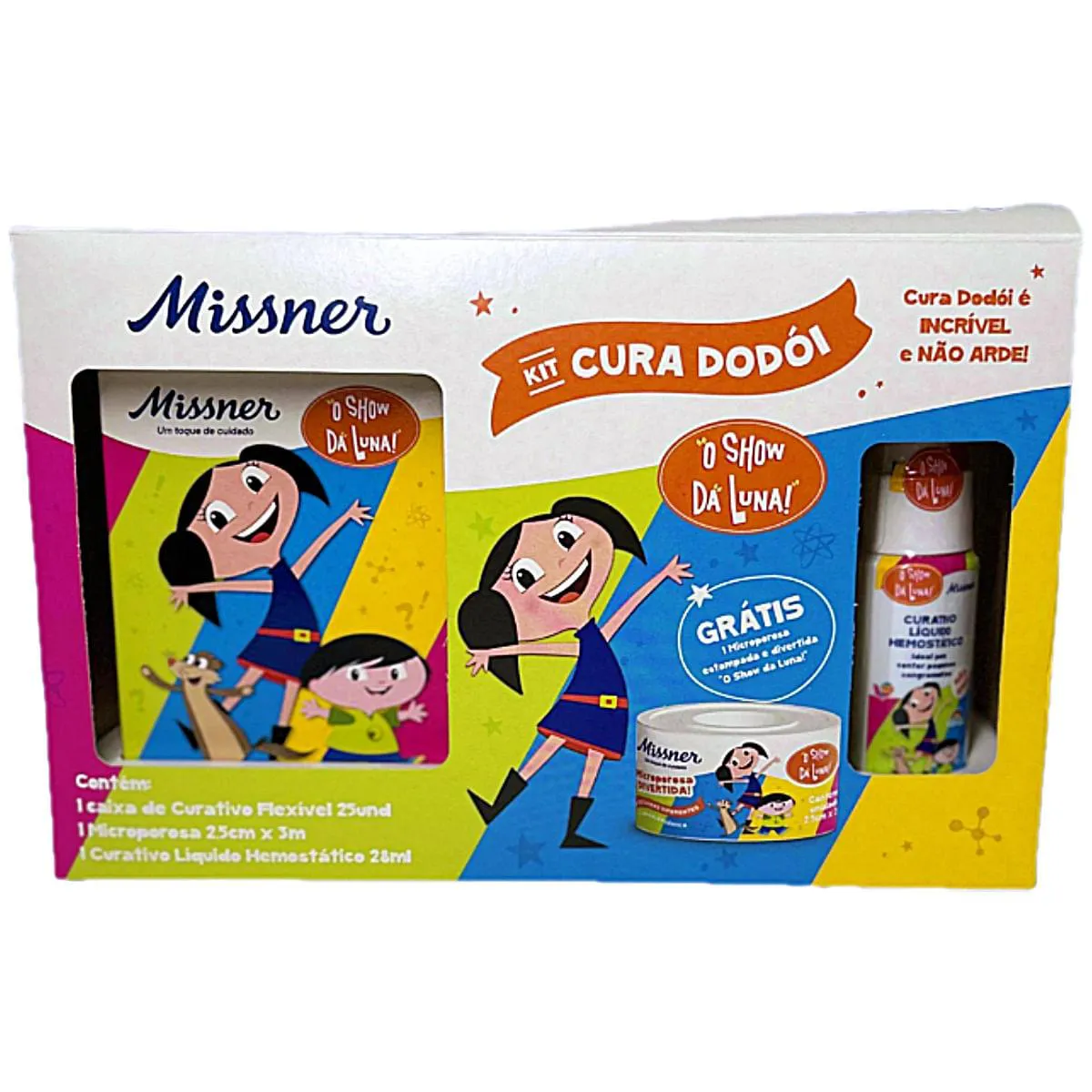 KIT CURATIVO INFANTIL CURA DODóI O SHOW DA LUNA