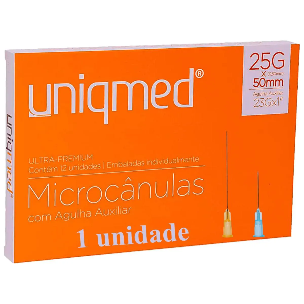 MICROCâNULA ULTRA-PREMIUM 25GX50MM AGULHA AUXILIAR 23GX1 - UNIDADE