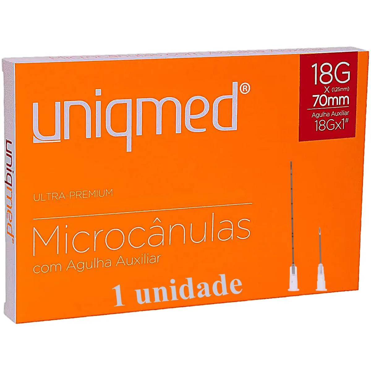 MICROCâNULA ULTRA-PREMIUM 18GX70MM AGULHA AUXILIAR 18GX1 - UNIDADE