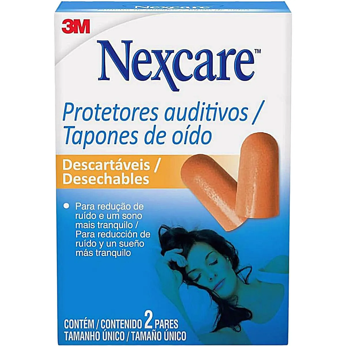 PROTETOR DE OUVIDO NEXCARE 3M - 2 PARES