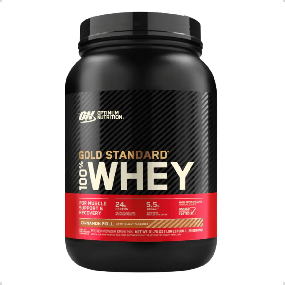 100% WHEY GOLD PROTEIN NEW 907G 2 LBS OPTIMUM NUTRITION Cinnamon Roll
