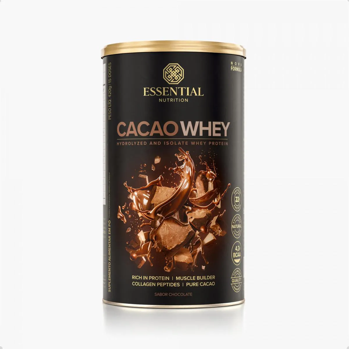 CACAO WHEY PROTEIN 420G ESSENTIAL NUTRITION