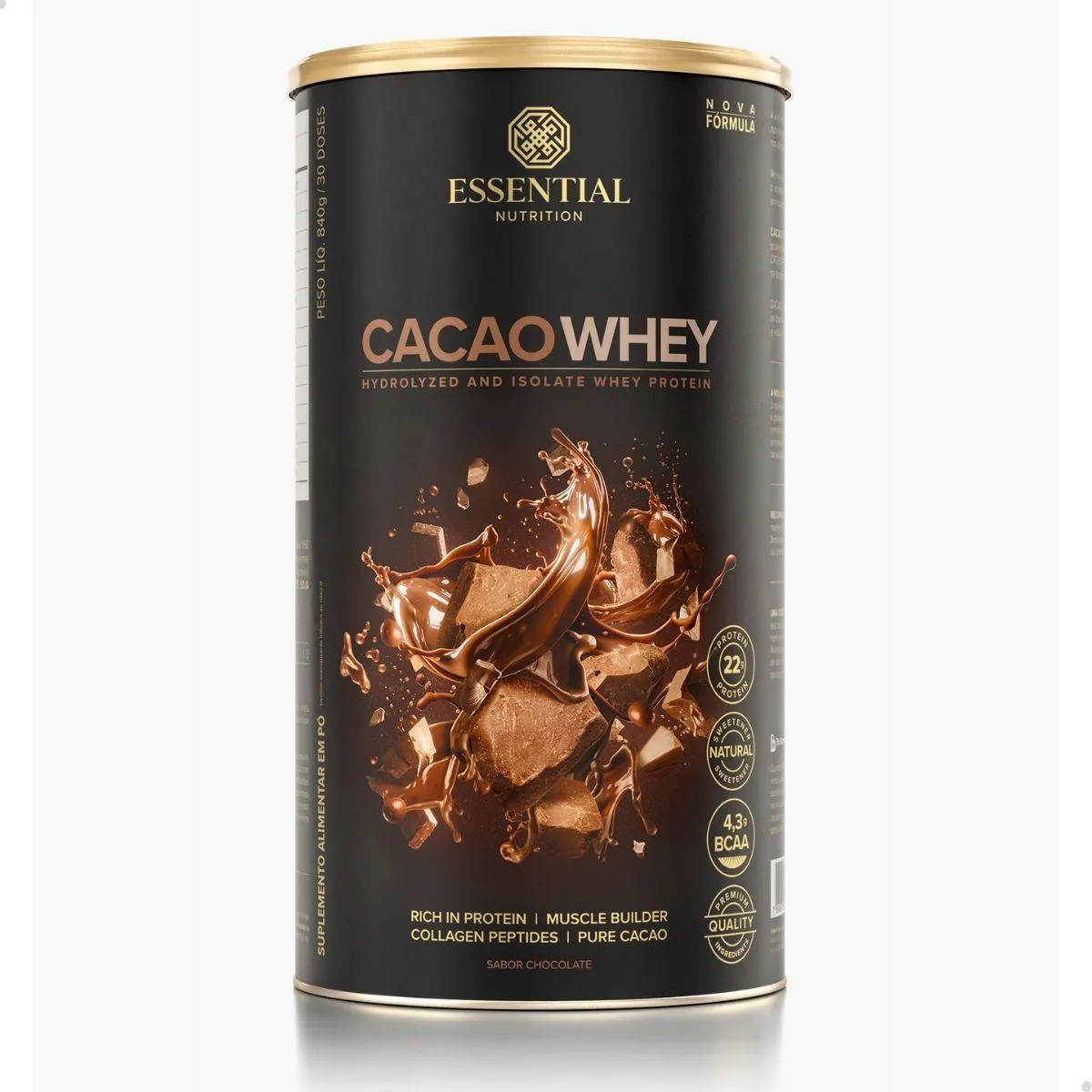 CACAO WHEY PROTEIN 840G ESSENTIAL NUTRITION Chocolate
