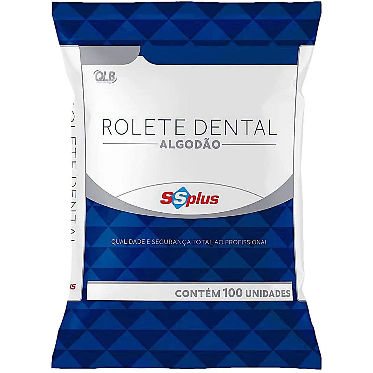 ALGODãO ROLETE DENTAL SSPLUS - 100 UNIDADES