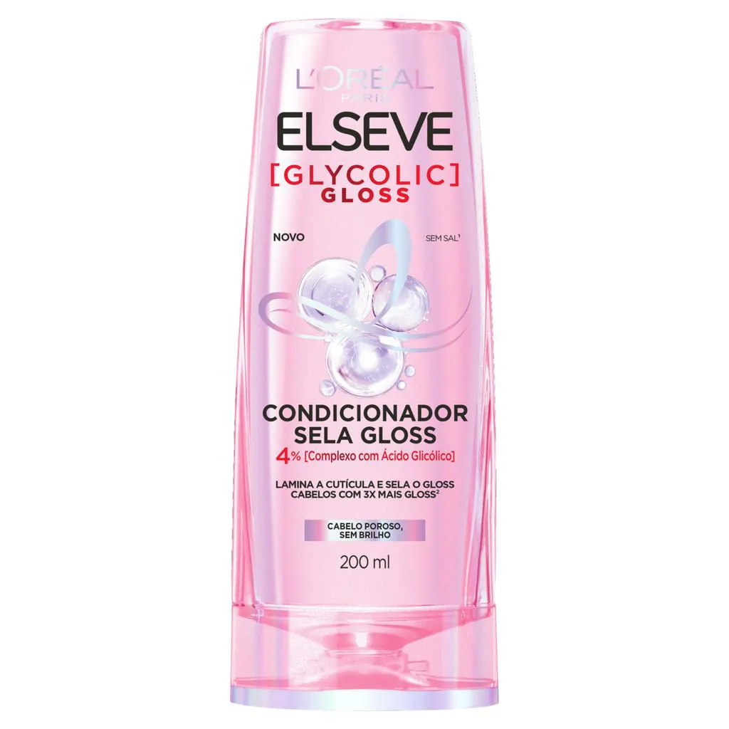 CONDICIONADOR ELSEVE GLYCOLIC GLOSS 200ML
