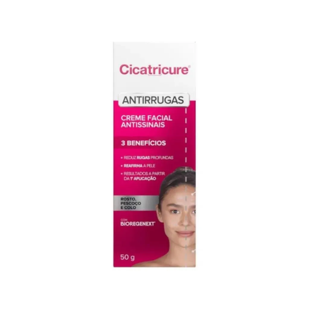 CREME FACIAL ANTISSINAIS CICATRICURE 50G