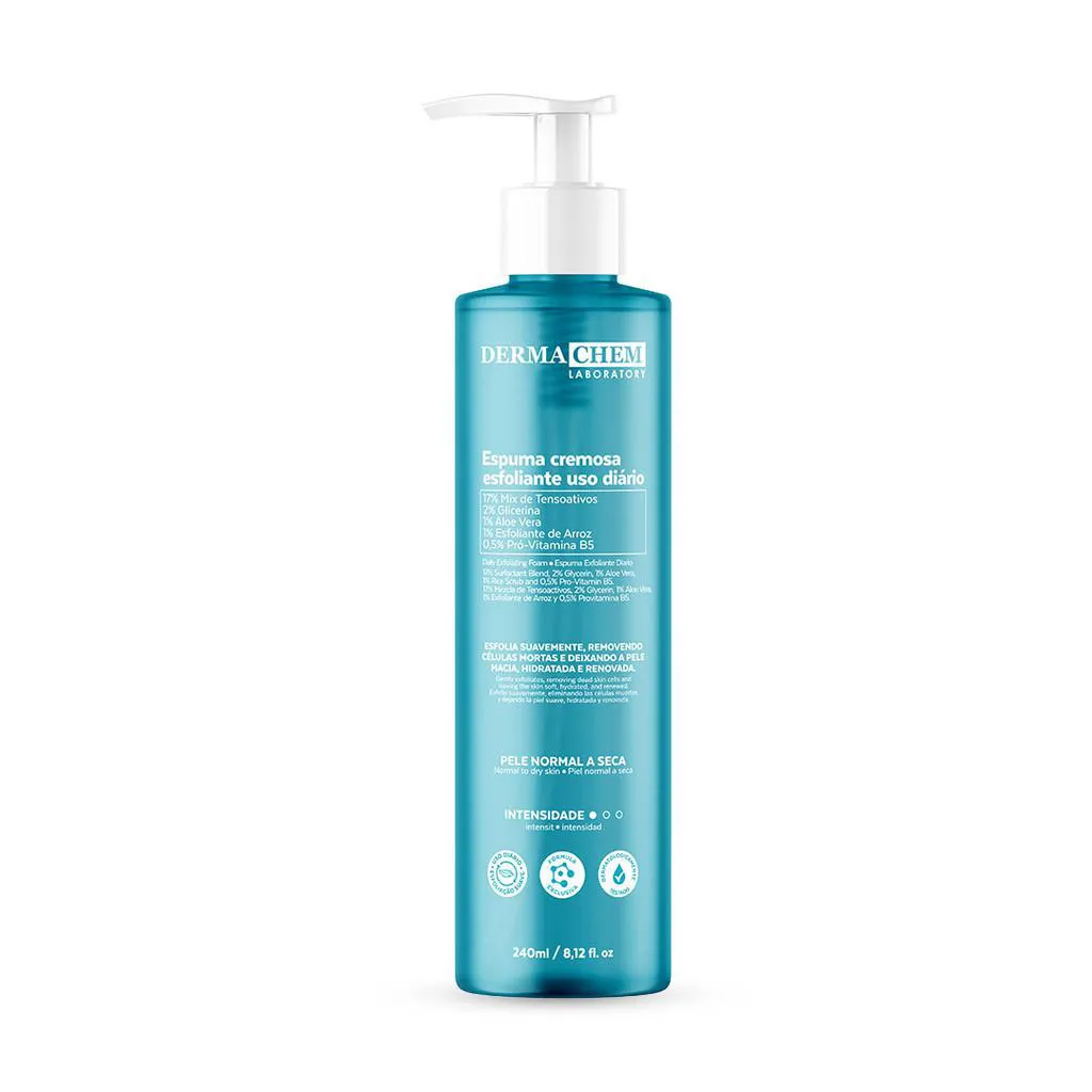 DERMACHEM ESPUMA CREMOSA ESFOLIANTE USO DIáRIO - 240ML
