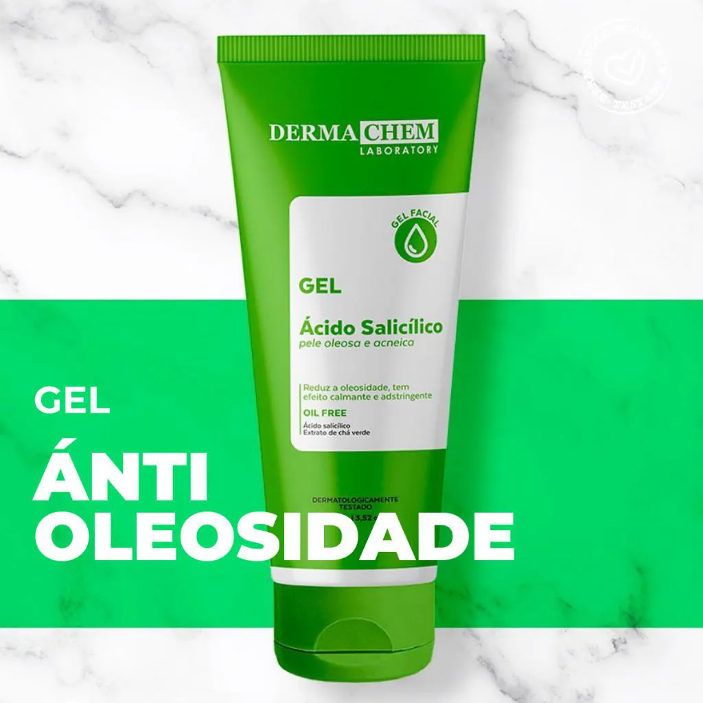 DERMACHEM GEL FACIAL ANTI OLEOSIDADE ÁCIDO SALICíLICO