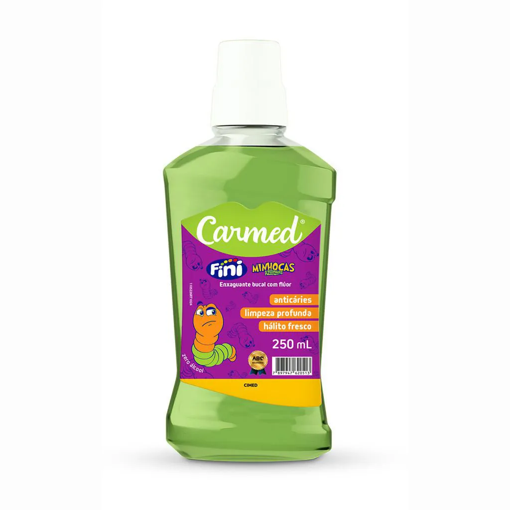 ENXAGUANTE BUCAL CARMED FINI MINHOCA 250 ML