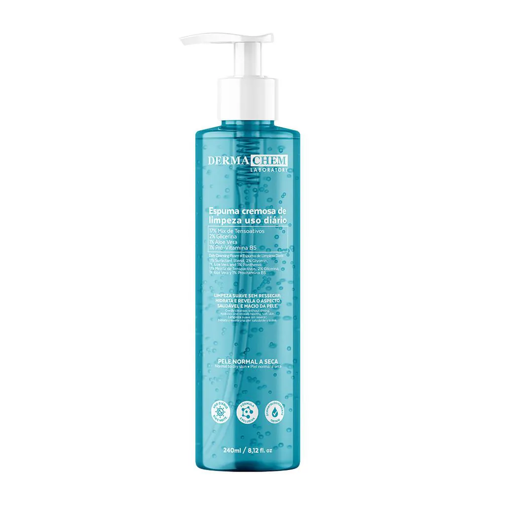 ESPUMA CREMOSA DE LIMPEZA 250ML COD: 8744 - DERMA CHEM