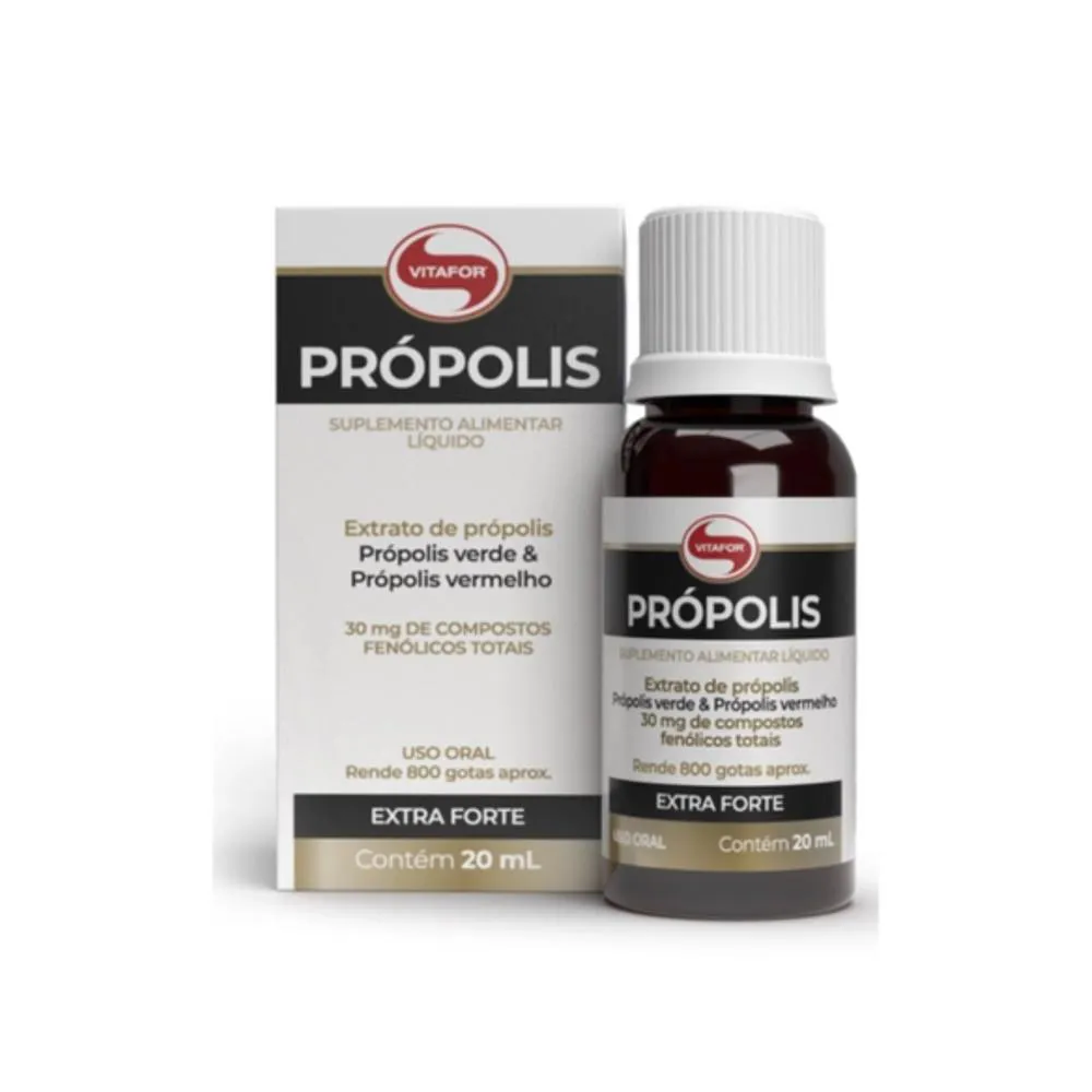 EXTRATO DE PROPOLIS VERDEVERMELHO 20ML EXTRA FORTE VITAFOR