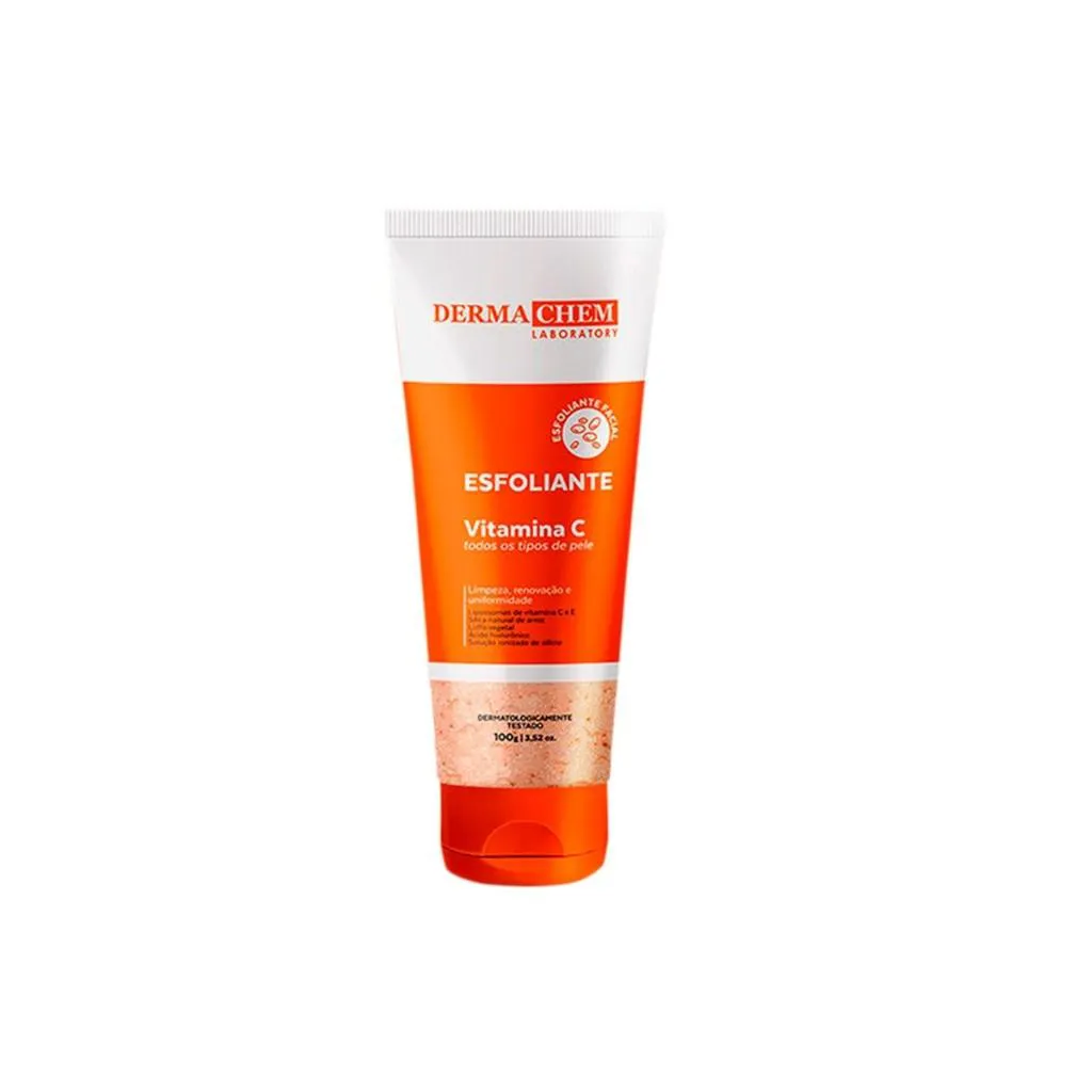 GEL FACIAL ESFOLIANTE VITAMINA C, 100 G, DERMACHEM
