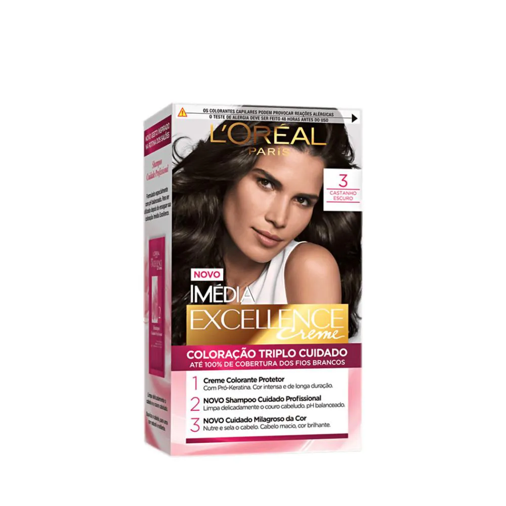 IMéDIA TINT EXCELLENCE CREME 3 CASTANHO ESCURO
