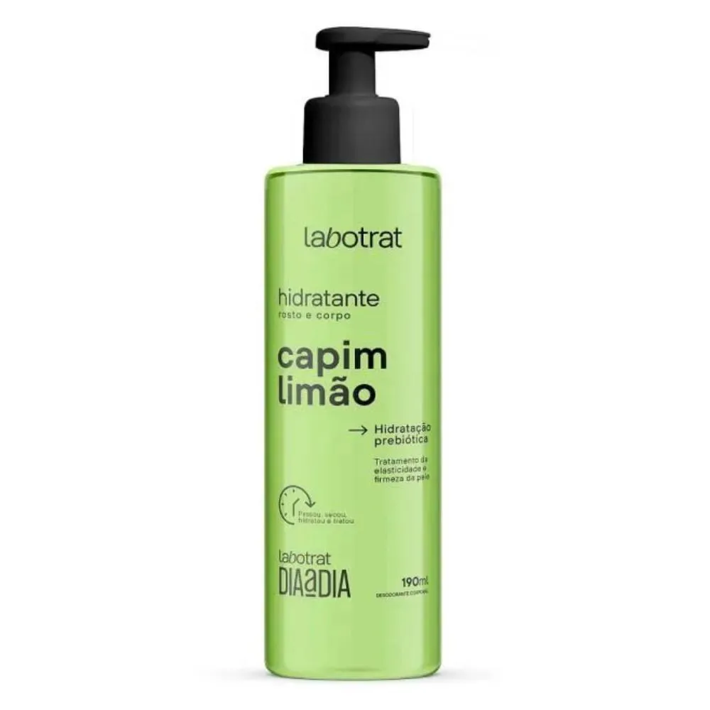 LABOTRAT - HIDR ROSTO/CORPO LABOTRAT DIA A DIA 190ML CAPIM LIMAO