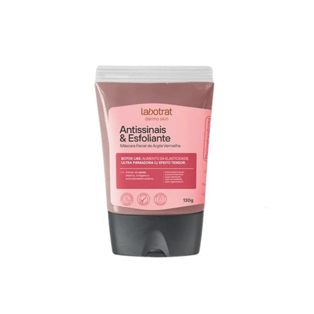 LABOTRAT MASCARA FACIAL ARGILA VERMELHA ANTISSINAIS 130GR