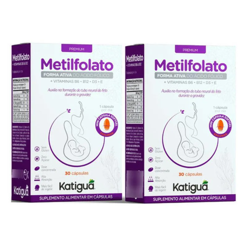 METILFOLATO ÁCIDO FóLICO DOSE CONCENTRADA FORMA ATIVA 60CAPS SABOR SEM SABOR