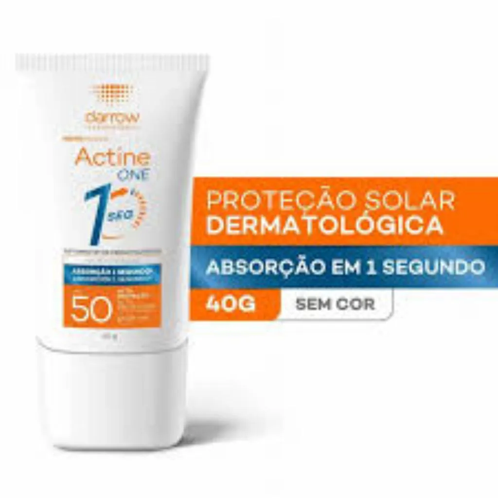 PROTETOR SOLAR FACIAL DARROW ACTINE ONE FPS 50 SEM COR 40G