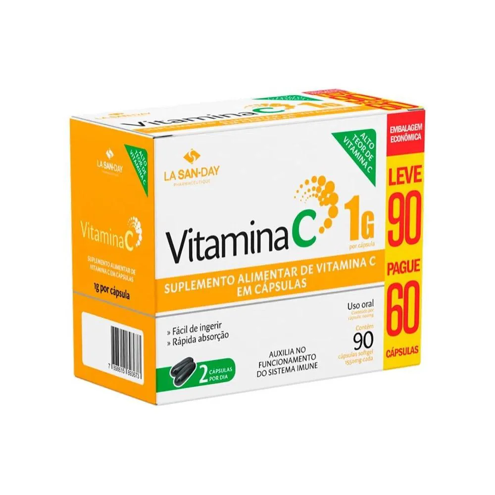 VITAMINA C 1G L90 P60 SOFT GEL