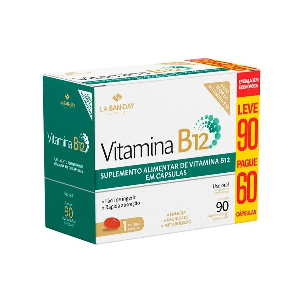 VITAMINA B12 L90P60CPS S.GEL
