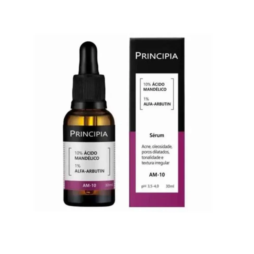 SERUM 10%  ACIDO MANDELICO + ALFA-ARBUTIN PRINCIPIA SKINCARE AM-10 COM 30ML -
