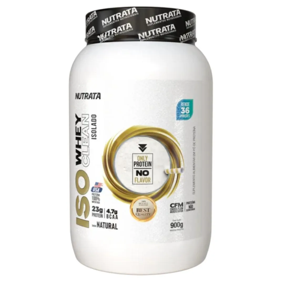 ISO CLEAN WHEY PROTEIN 23G DE PROTEINA 900G NUTRATA Natural