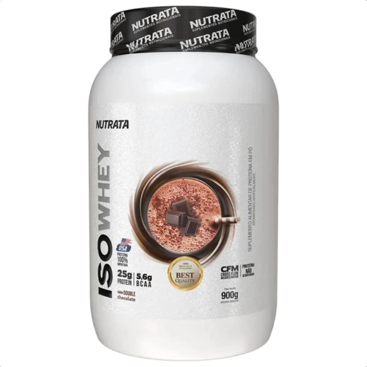 ISO WHEY PROTEIN 25G DE PROTEINA 900G NUTRATA Double Chocolate