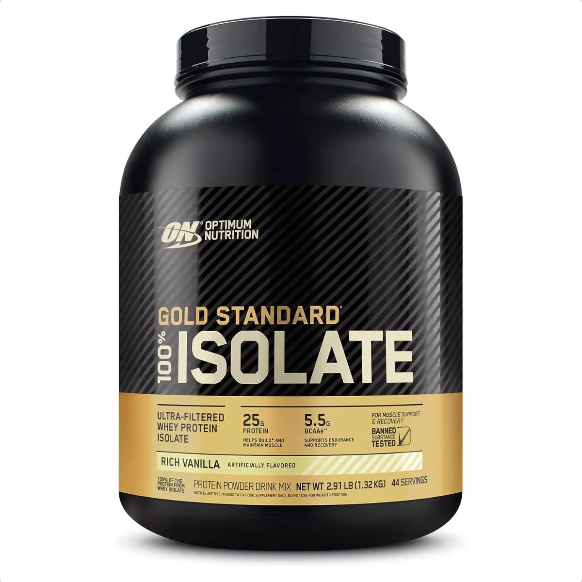 ISOLATE WHEY GOLD 1,32KG 2,9LBS OPTIMUM Baunilha