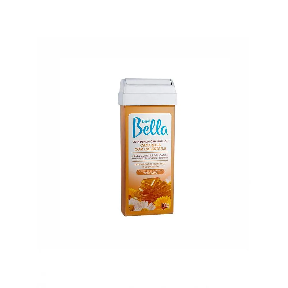 CERA DEPILATóRIA ROLL ON DEPIL BELLA CAMOMILA REFIL 100G