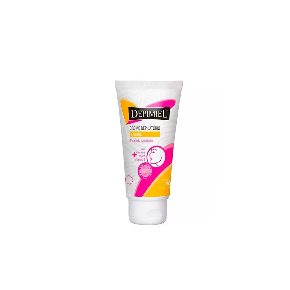 CREME DEPILATóRIO FACIAL DEPIMIEL JOJOBA+ALOE VERA 40G