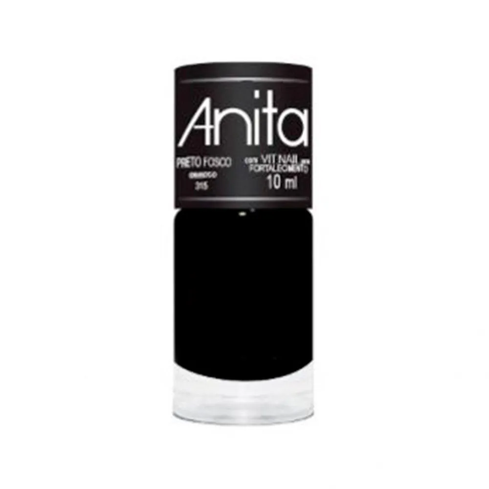 ESMALTE ANITA CREMOSO PRETO FOSCO