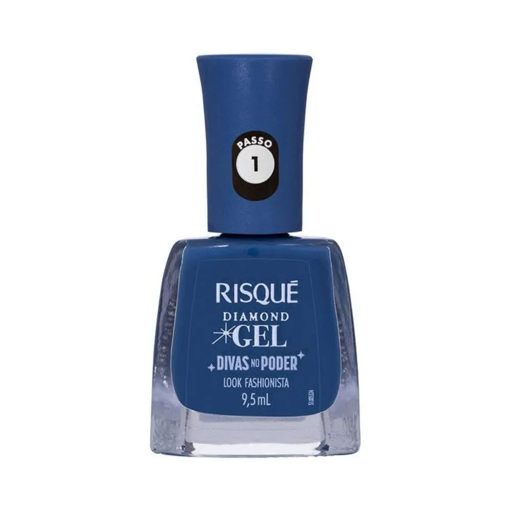 ESMALTE RISQUé DIMOND GEL DIVAS NO PODER LOOK FASHIONISTA 9,5ML