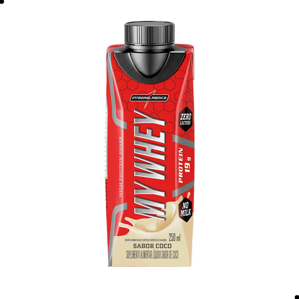 MY WHEY SHAKE PRONTO 250ML 6 UNIDADES INTEGRALMEDICA Coco