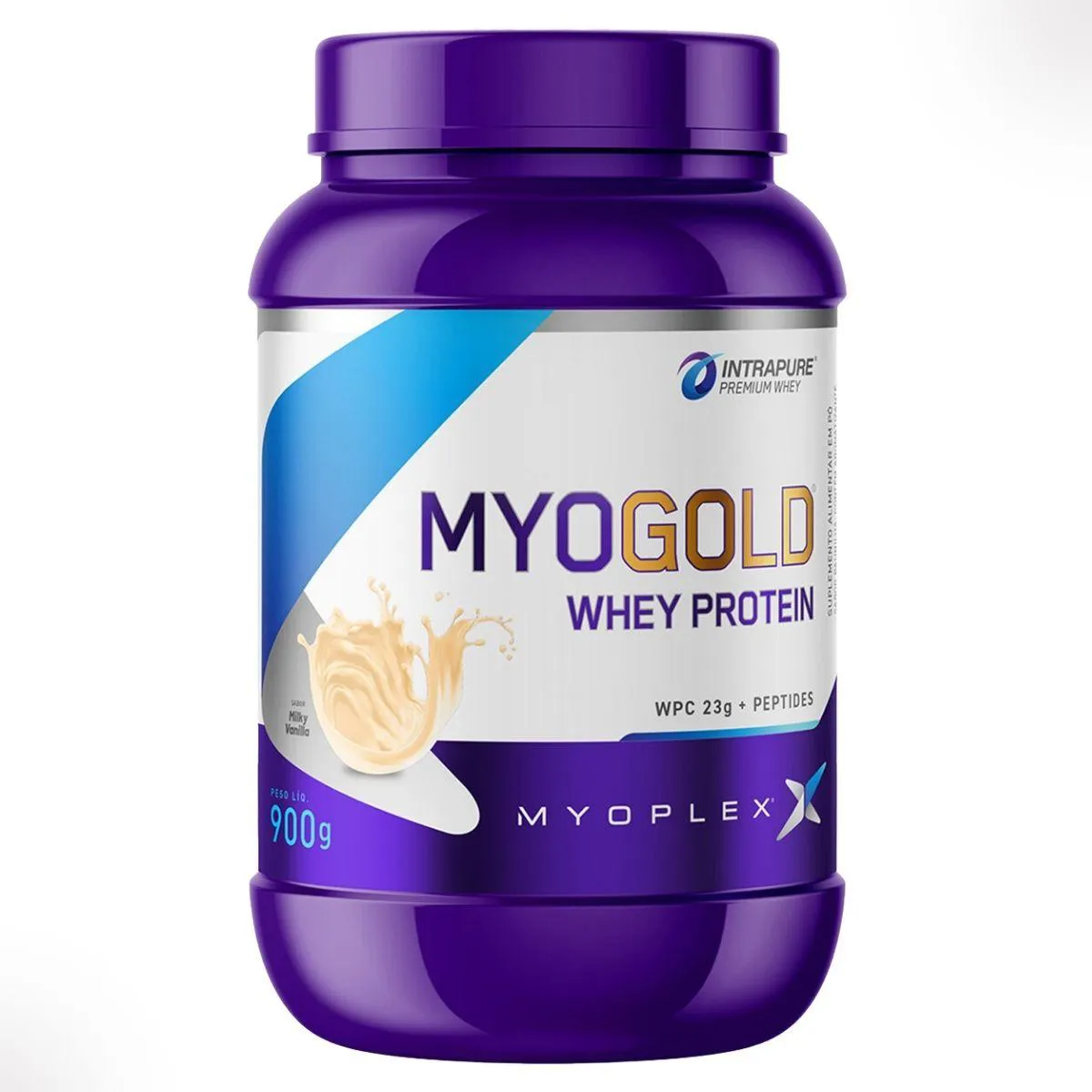 MYO GOLD WHEY PROTEIN PREMIUM POTE 900G MYOPLEX Baunilha
