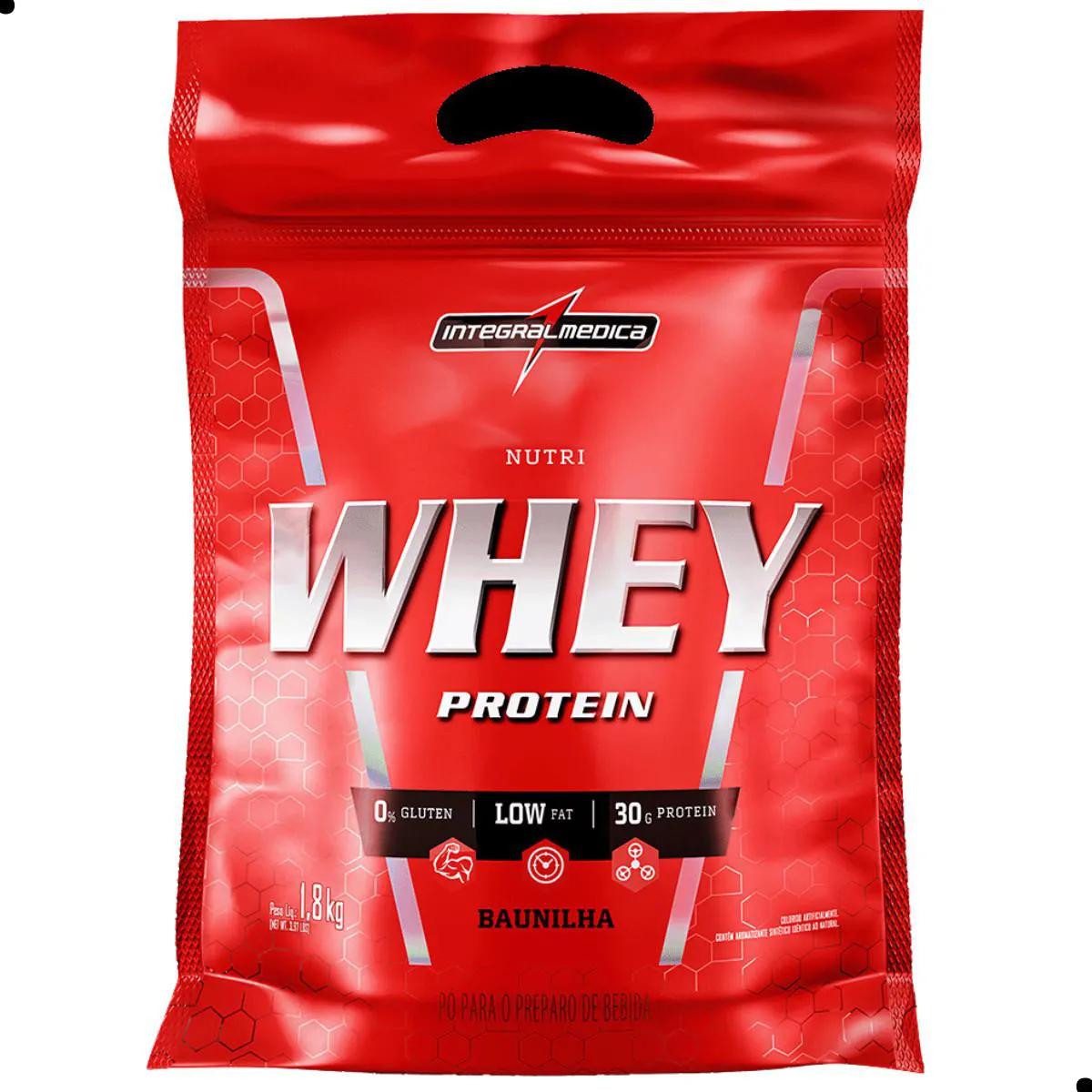 REFIL NUTRI WHEY PROTEIN POUNCH 900G INTEGRALMEDICA Baunilha