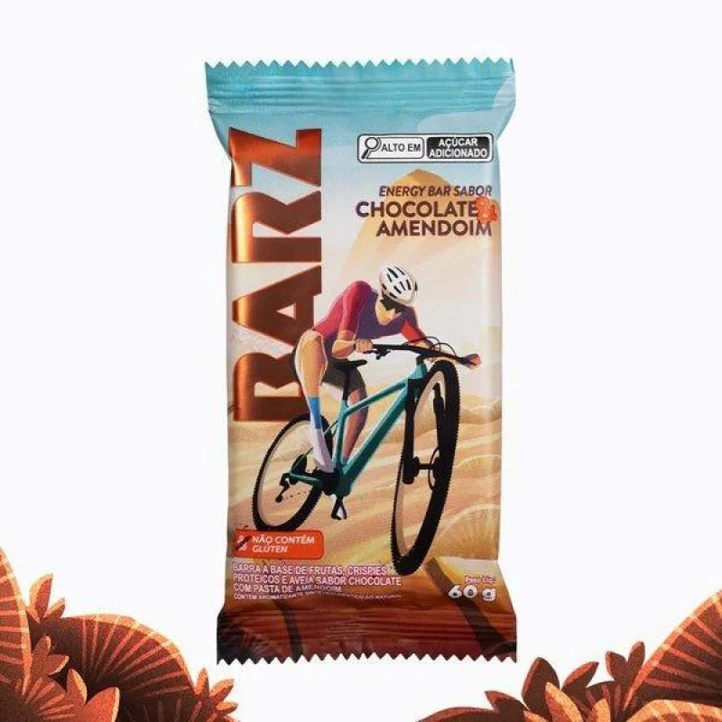 BARZ BARRA ENERGETICA Z2 CHOCOLATE AMENDOIM 60G