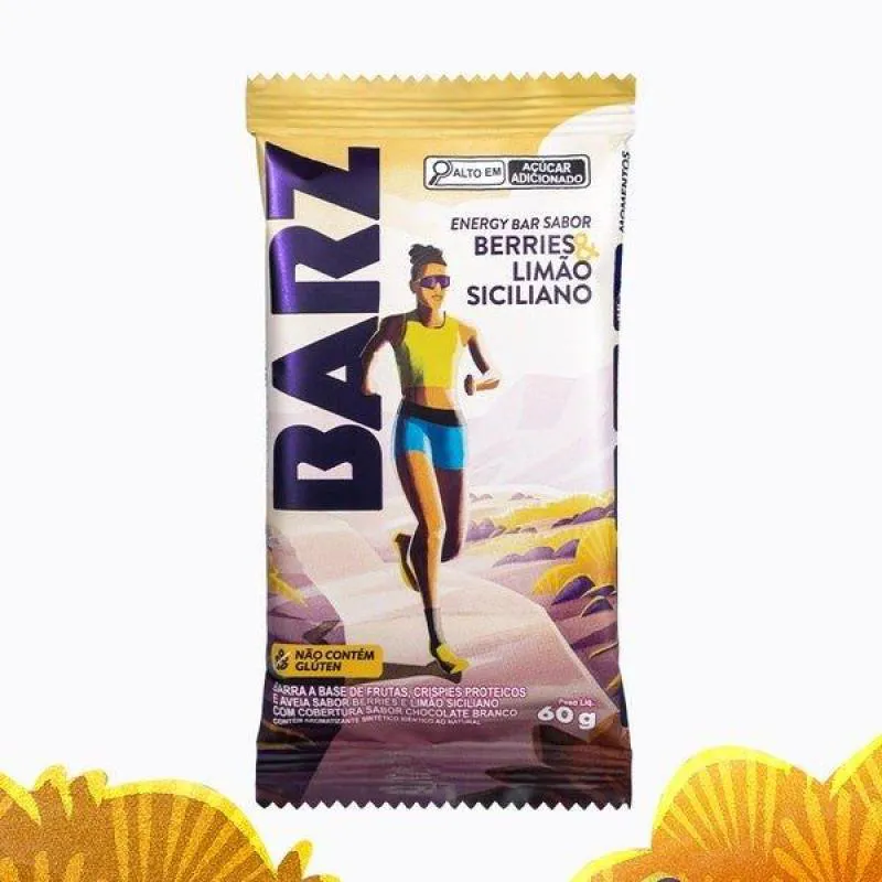 BARZ BARRA ENERGETICA Z2  BERRIES LIMAO SICILIANO 60G
