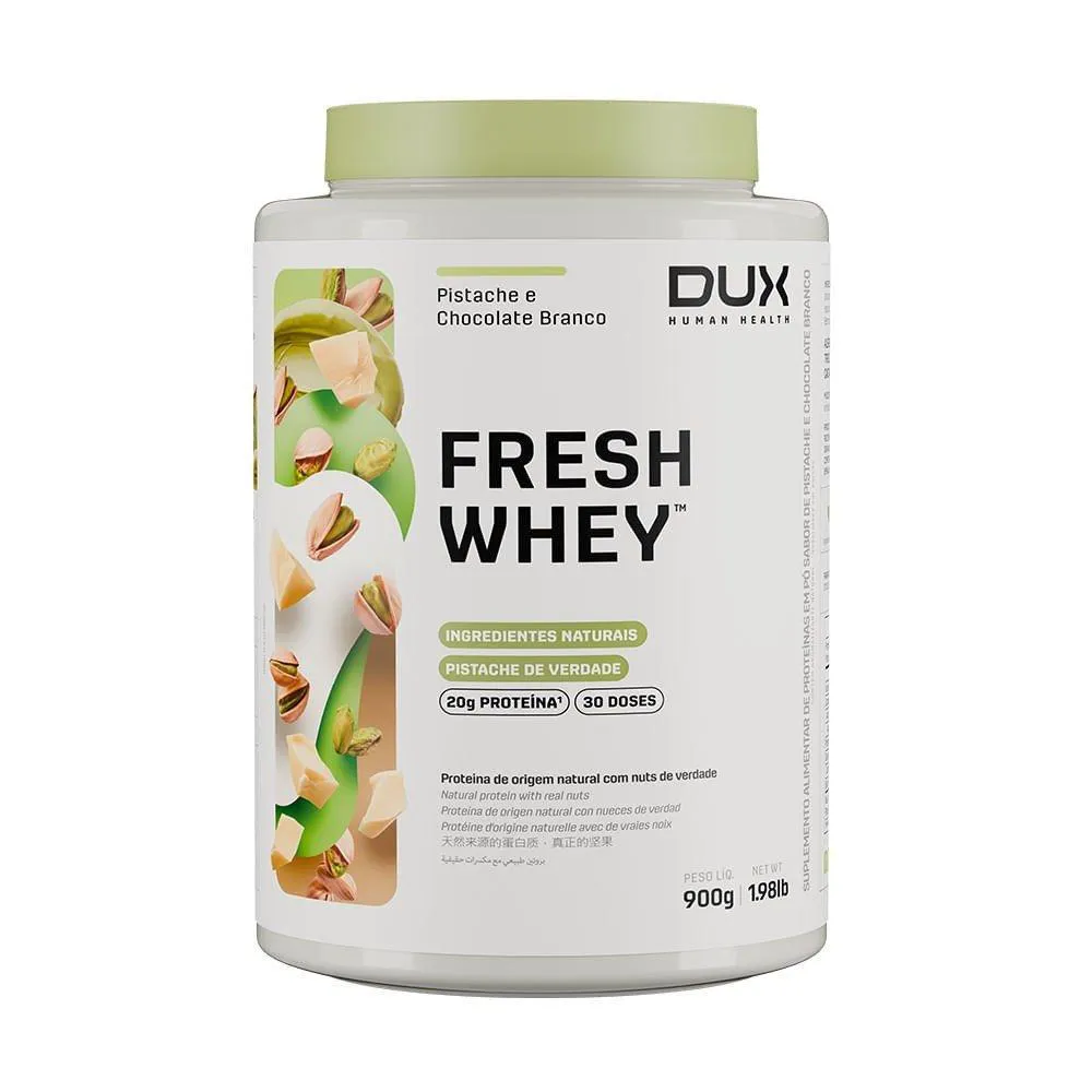 FRESH WHEY DUX PISTACHE E CHOCOLATE BRANCO 900G