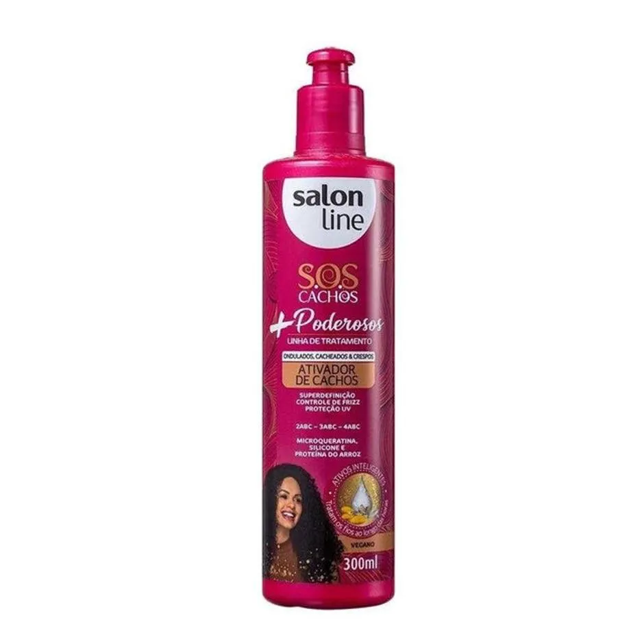 ATIVADOR DE CACHOS SALON LINE SOS + PODEROSOS 300ML