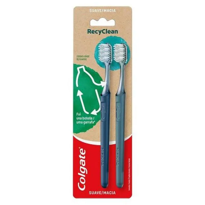 ESCOVA DENTAL COLGATE RECYCLEAN COM 2 UND