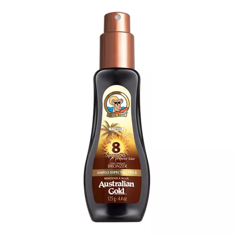 AUSTRALIAN GOLD PROTETOR SOLAR FPS 8 SPRAY GEL 125ML