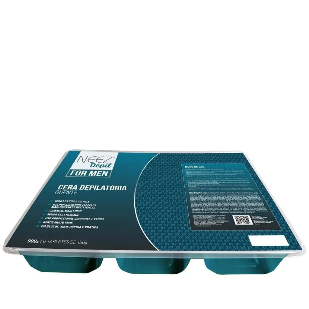 CERA DEPILATóRIA NEEZ QUENTE MEN 900G