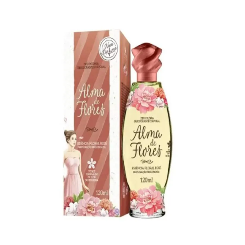 COLôNIA ALMA DE FLORES ROSE 120ML
