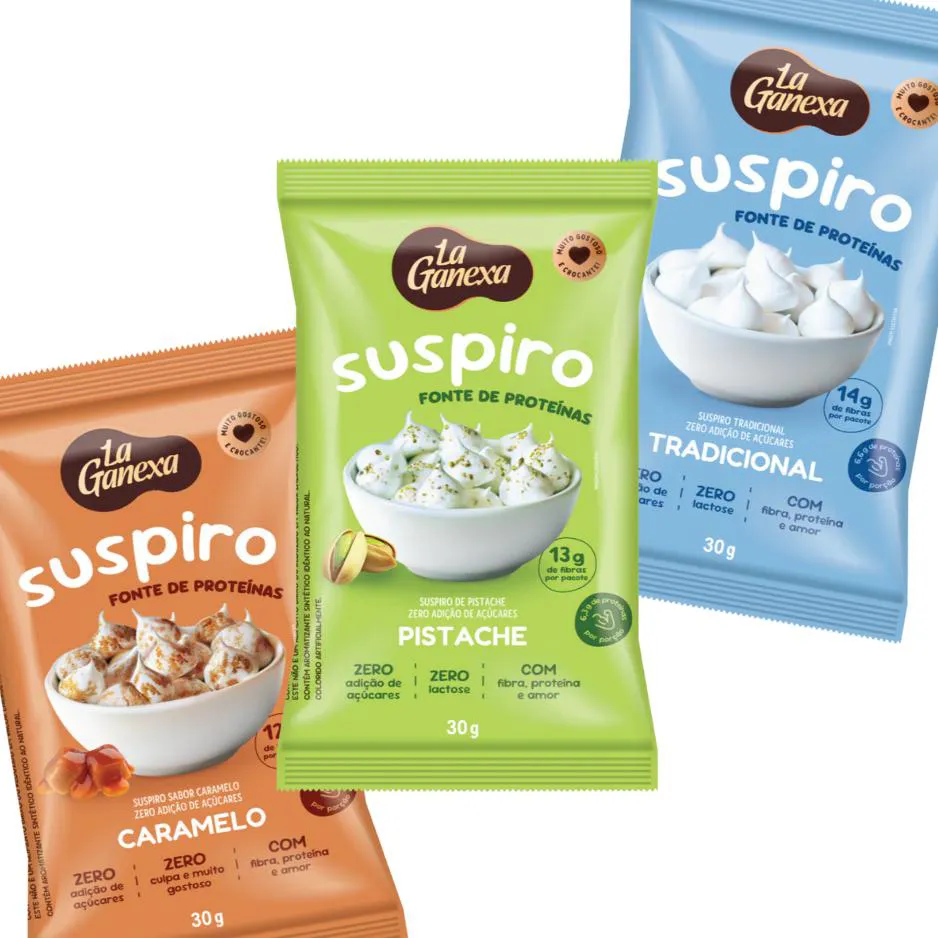 KIT 3 UN SUSPIRO PROTEICO LAGANEXA 30G ZERO LACTOSE