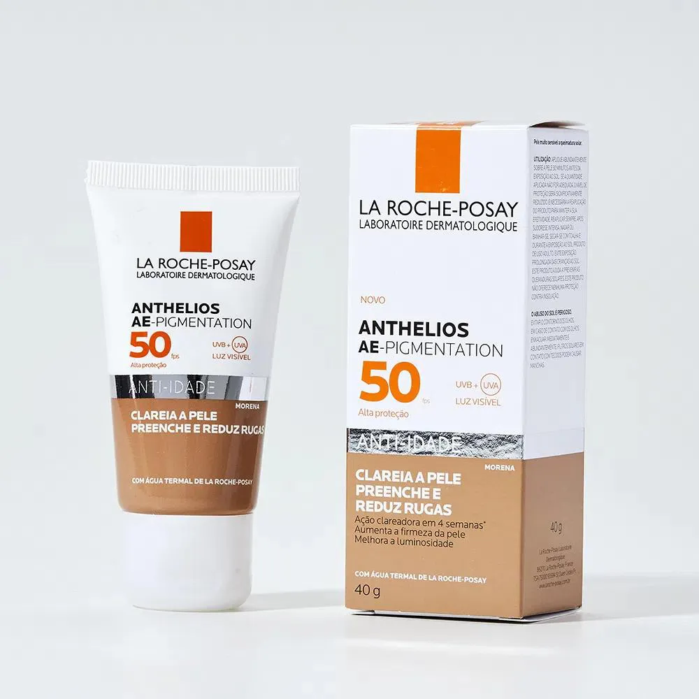 LA ROCHE-POSAY PROTETOR SOLAR FACIAL ANTHELIOS AE-PIGMENTATION FPS50 40G  MORENA (7899706178273)