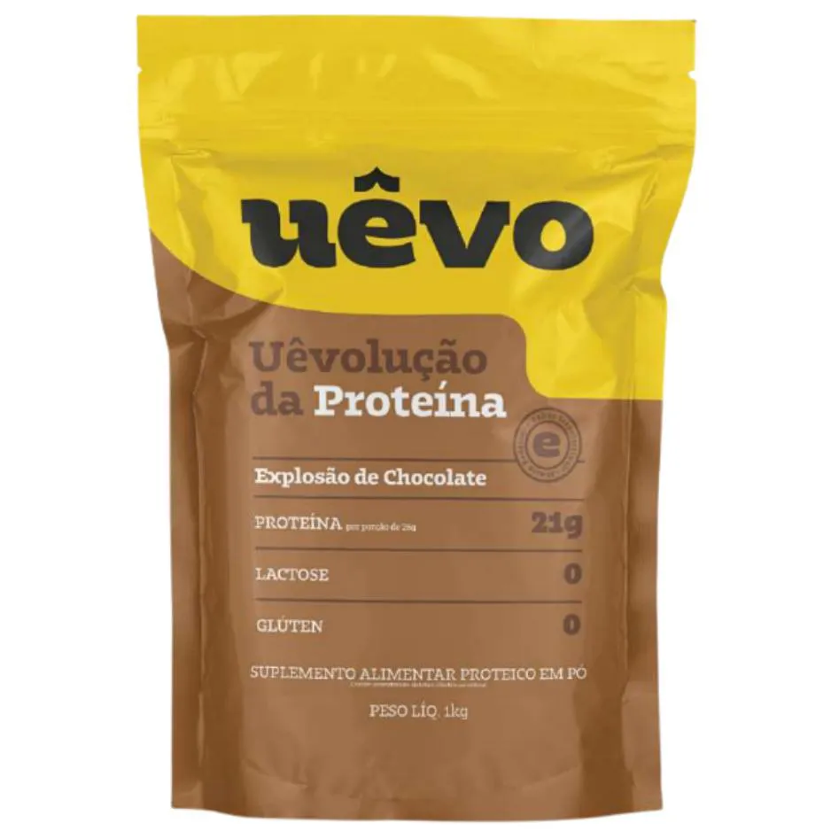 ALBUMINA UEVO 1KG EXPLOSÃO CHOCOLATE - UEVOLUÇÃO DA PROTEINA