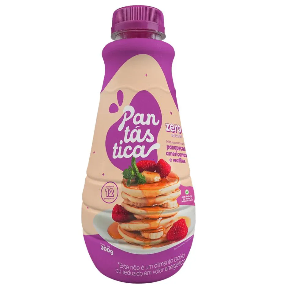 PANTASTICA ZERO 300G - MISTURA PARA PANQUECAS E WAFFLES ZERO AÇUCARES